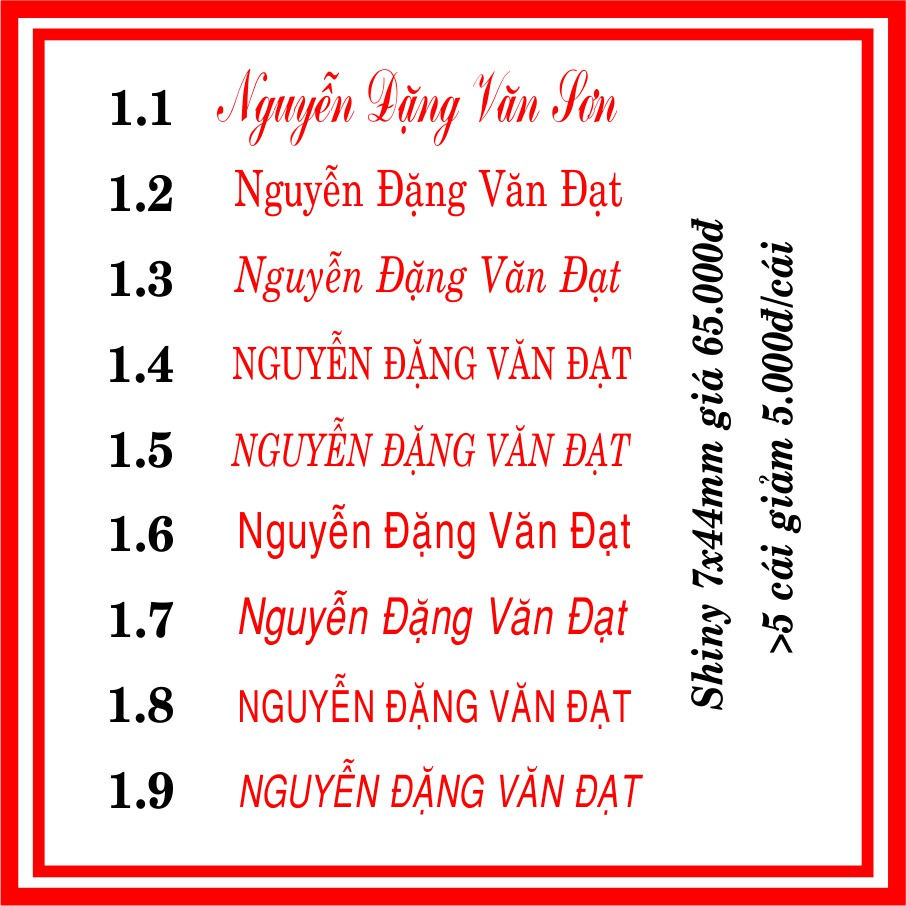 Khắc Dấu tên, Làm Dấu tên