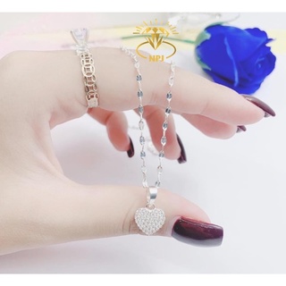 Dây chuyền trái tim đính đá ⚡️ siêu đẹp ⚡️ ,vòng cổ bạc ta- bạc bnp