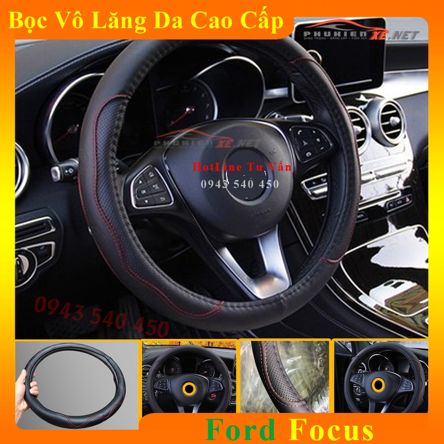 Bọc Vô Lăng Da Xe Ford Focus Lót Cao Su Non Cao Cấp Chống Trượt Tay | OTOALO