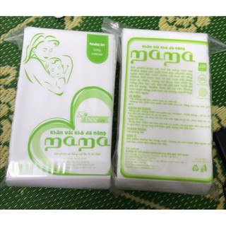 Combo 7 gói khăn vải khô đa năng mama 320 gram
