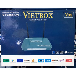 Android Vietbox V3s 2GB Ram Bluetooth VTVcab ON