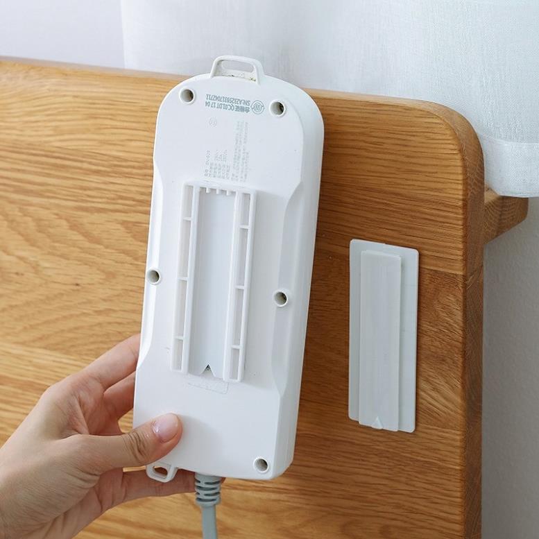Miếng Dán Tường Treo Ổ Cắm Điện, Modem Wifi Giúp Không Gian Gọn Gàng - Giá Đỡ Treo Tường Cố Định Ổ Cắm Điện Thông Minh