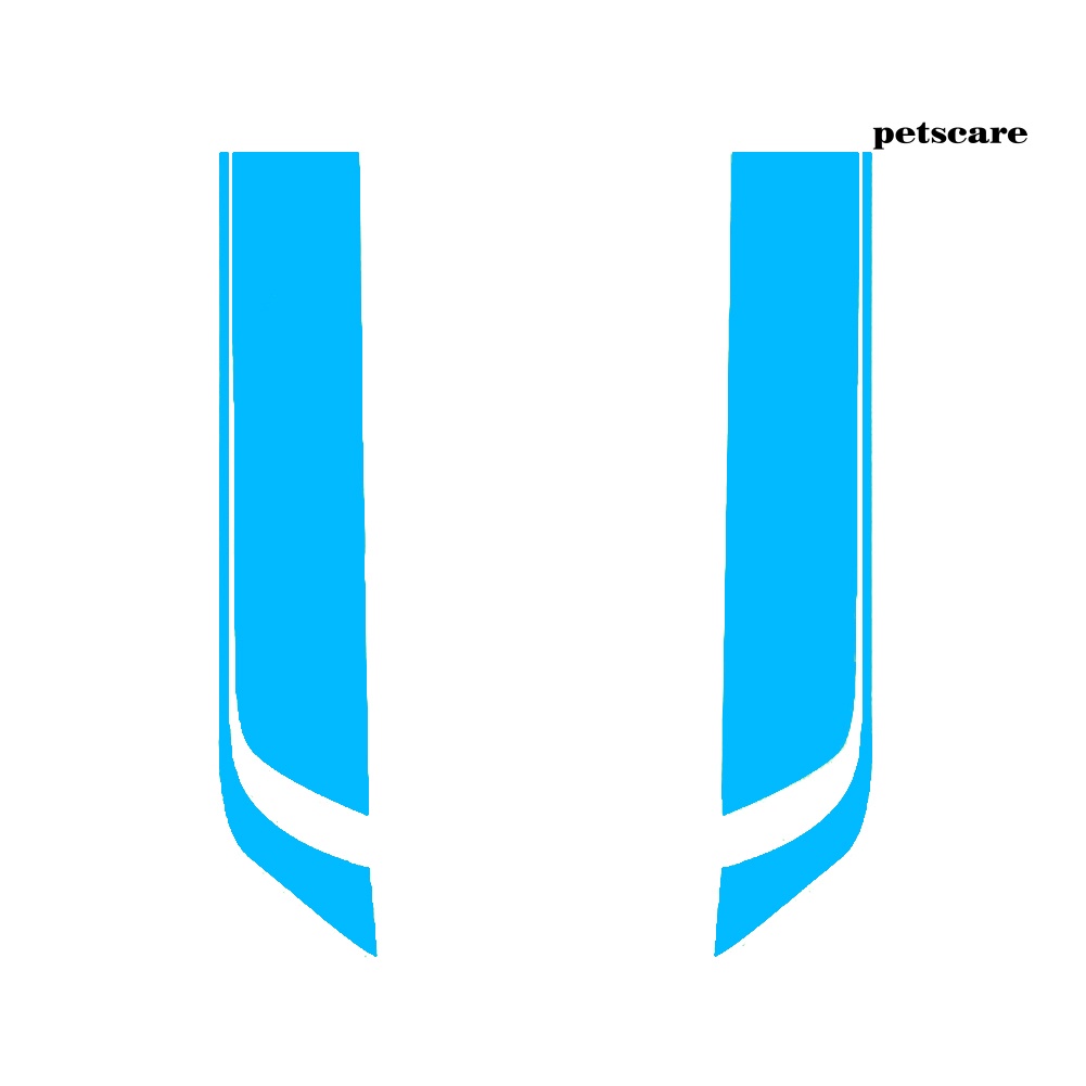 Bộ 2 Miếng Dán Trang Trí Xe Hơi Đua Thể Thao Chống Nước DIY