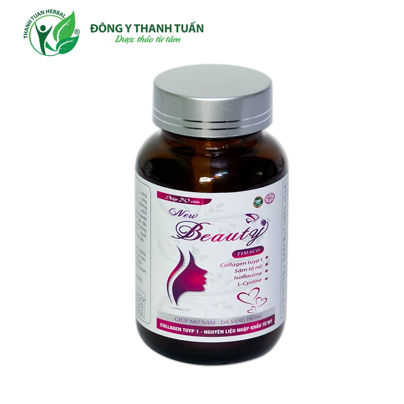 Viên uống dưỡng da cao cấp New Beauty Timaco - mờ nám sáng da - [ Hộp 30 viên Chính Hãng ] | BigBuy360 - bigbuy360.vn