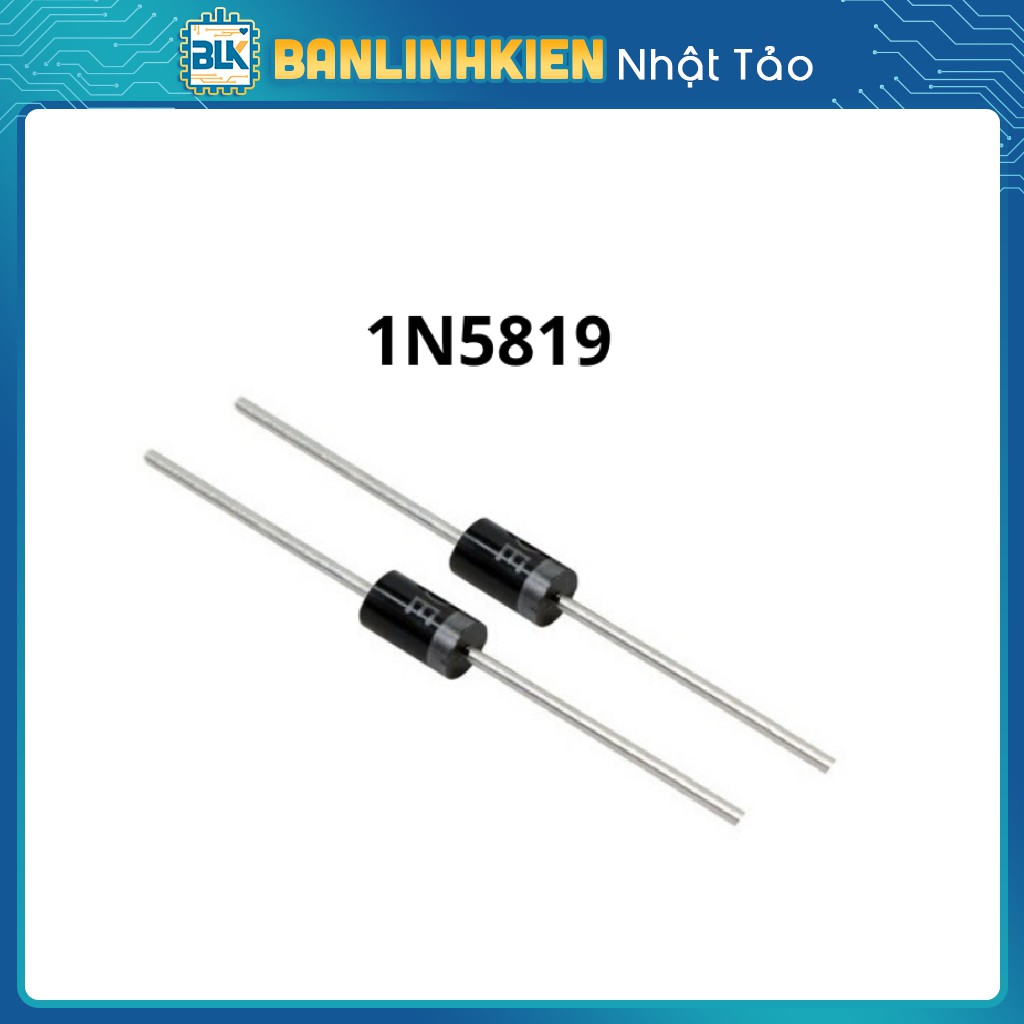 Diode 1N5819 Diode Schottky 1A 40V (DIP) ( 10 con)