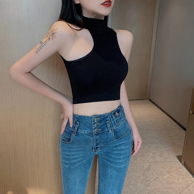 DUNEA Áo Hai Dây Cổ Yếm Thiết Kế Độc Đáo Thời Trang Quyến Rũ Cho Nữ