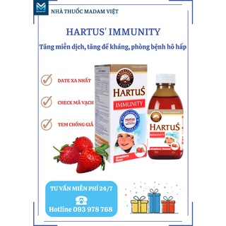 Siro hartus immunity vị dâu