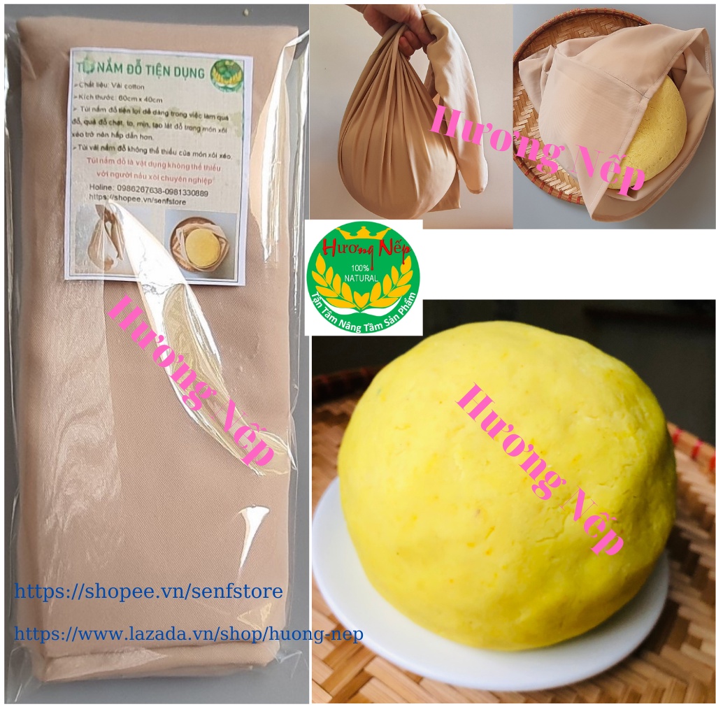 Túi nắm đỗ  đậu để làm xôi xéo, nắm cơm chuyên dụng và rất tiện lợi trong nhà bếp