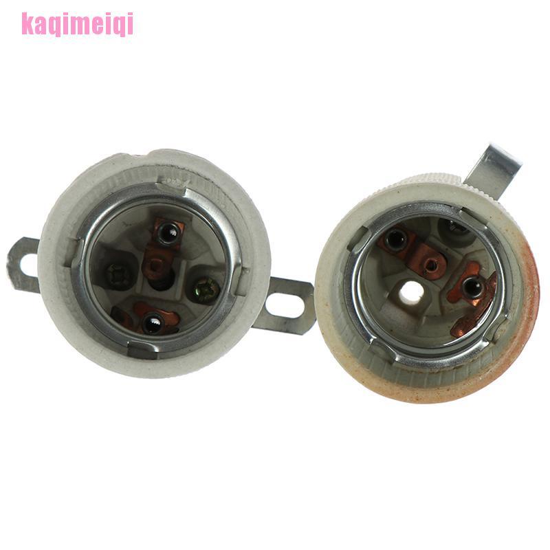 Đuôi Đèn E27 Bằng Sứ Chịu Nhiệt Cao Kèm Giá Đỡ Tiện Dụng