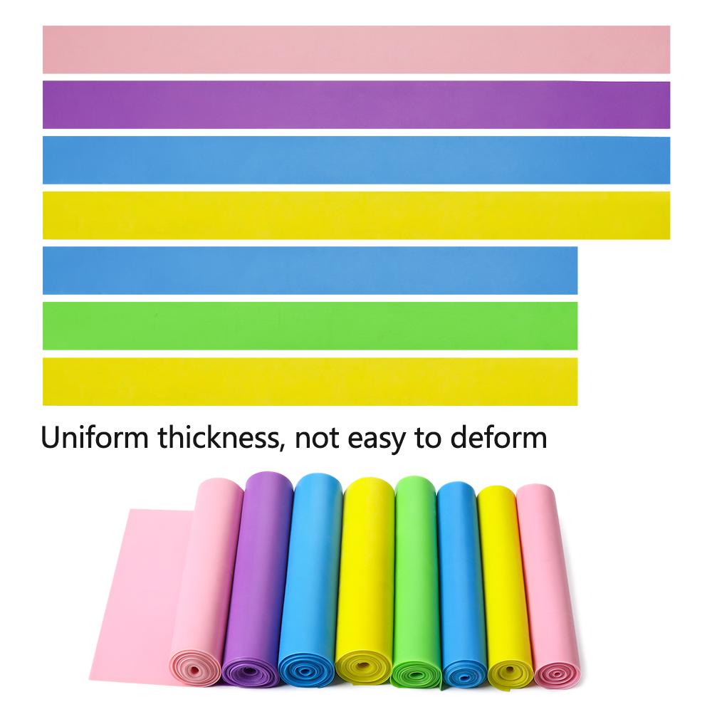 MUVAKO Đai Kháng Lực Bằng Cao Su Nhiều Màu Sắc Dùng Tập Thể Thao