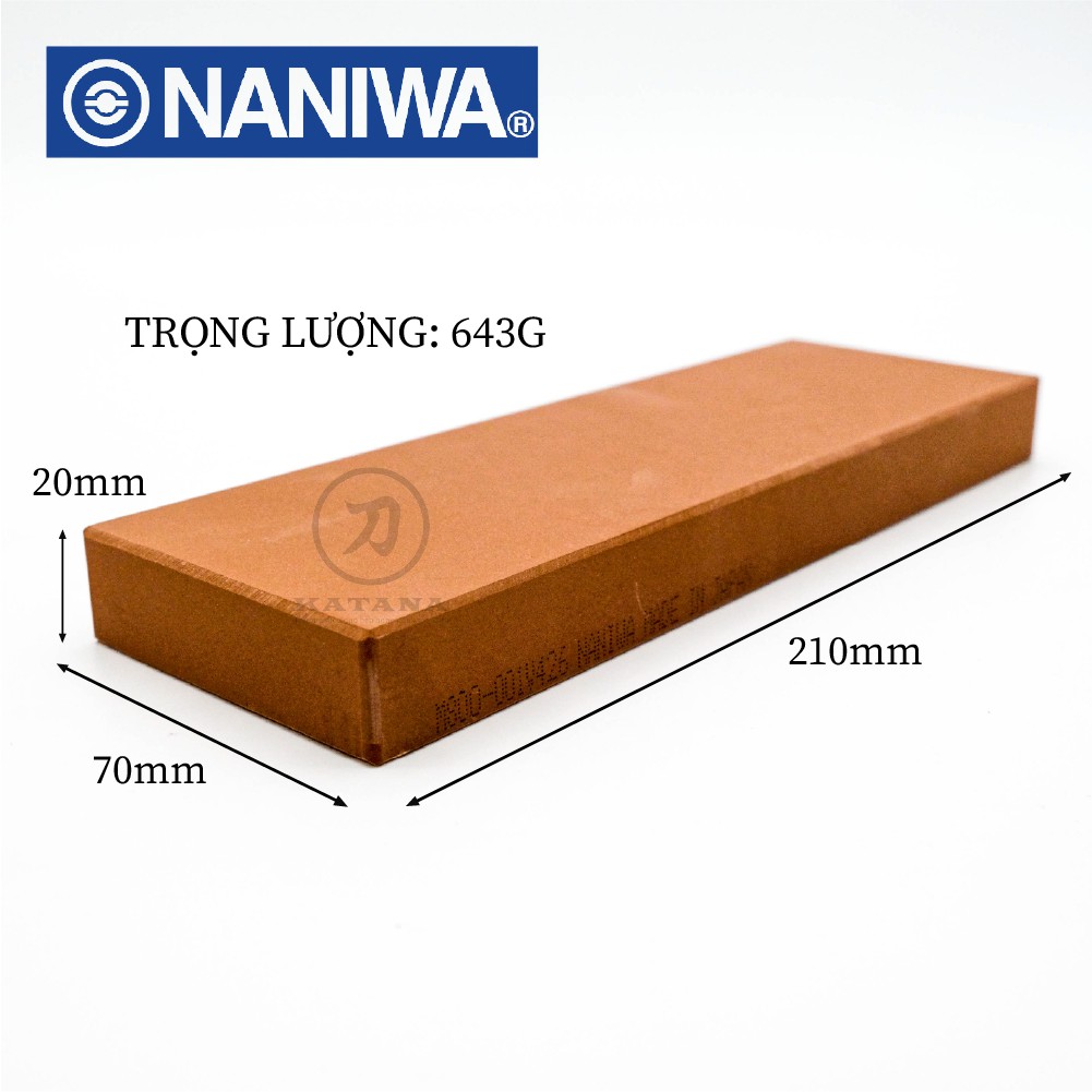 Đá mài dao Naniwa Nhật Bản #800 DELUX M 208 (210x70x20) chính hãng