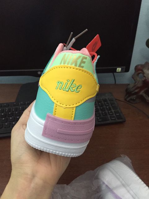 ( full box) Giày thể thao nữ AF cầu vồng bản Cao Cấp