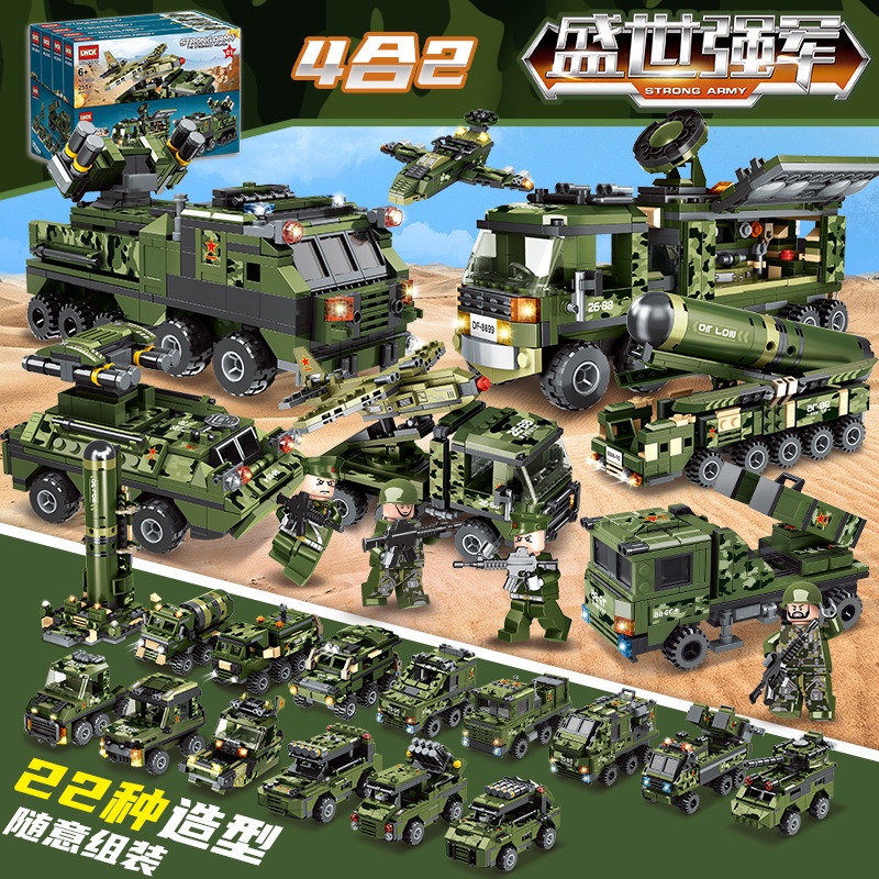 Bộ Đồ Chơi Lắp Ráp Lego Xe Tăng Quân Đội Dành Cho Bé 6-12 - 8-5 Tuổi