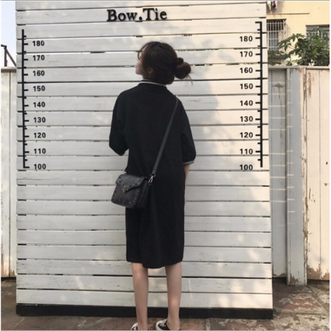 [Có video] Áo Polo dáng dài/ Váy polo phong cách Hàn Quốc | BigBuy360 - bigbuy360.vn