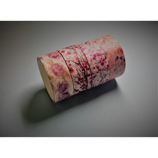 Bundle washi hoa lá hẹ dành cho các bạn mê màu hường!!!!