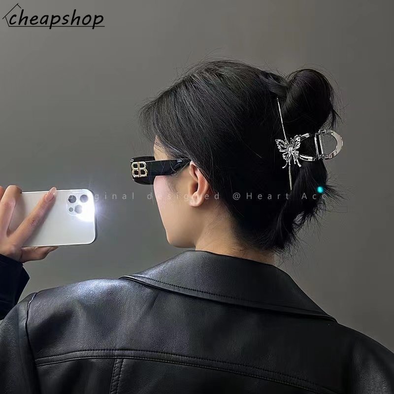 iF YOU Kẹp Tóc Hình Bướm Nhỏ Xinh Màu Bạc Thời Trang Vintage Cho Nữ