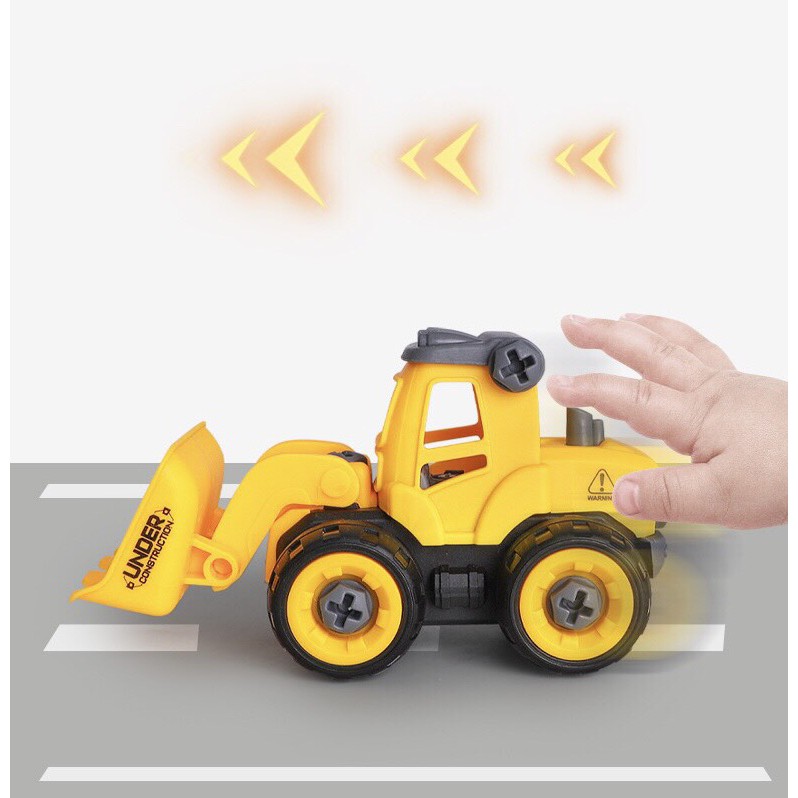 Đồ Chơi Ô Tô Lắp Ghép Xe Công Trường - Xe Đồ Chơi Mô Hình Công Trình Xây Dựng Cho Bé Sóc_toystore