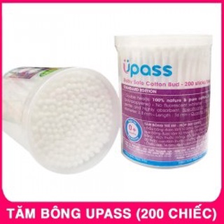 Hộp 200 cây tăm bông vệ sinh cho bé và gia đình Upass UP4102A