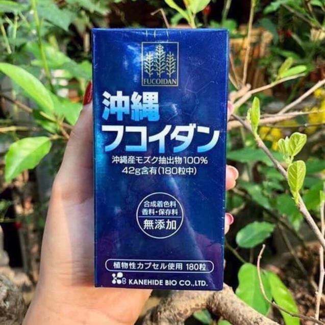 Viên uống tảo Fucoidan Okinawa xanh hỗ trợ ung thư 180 viên Nhật Bản