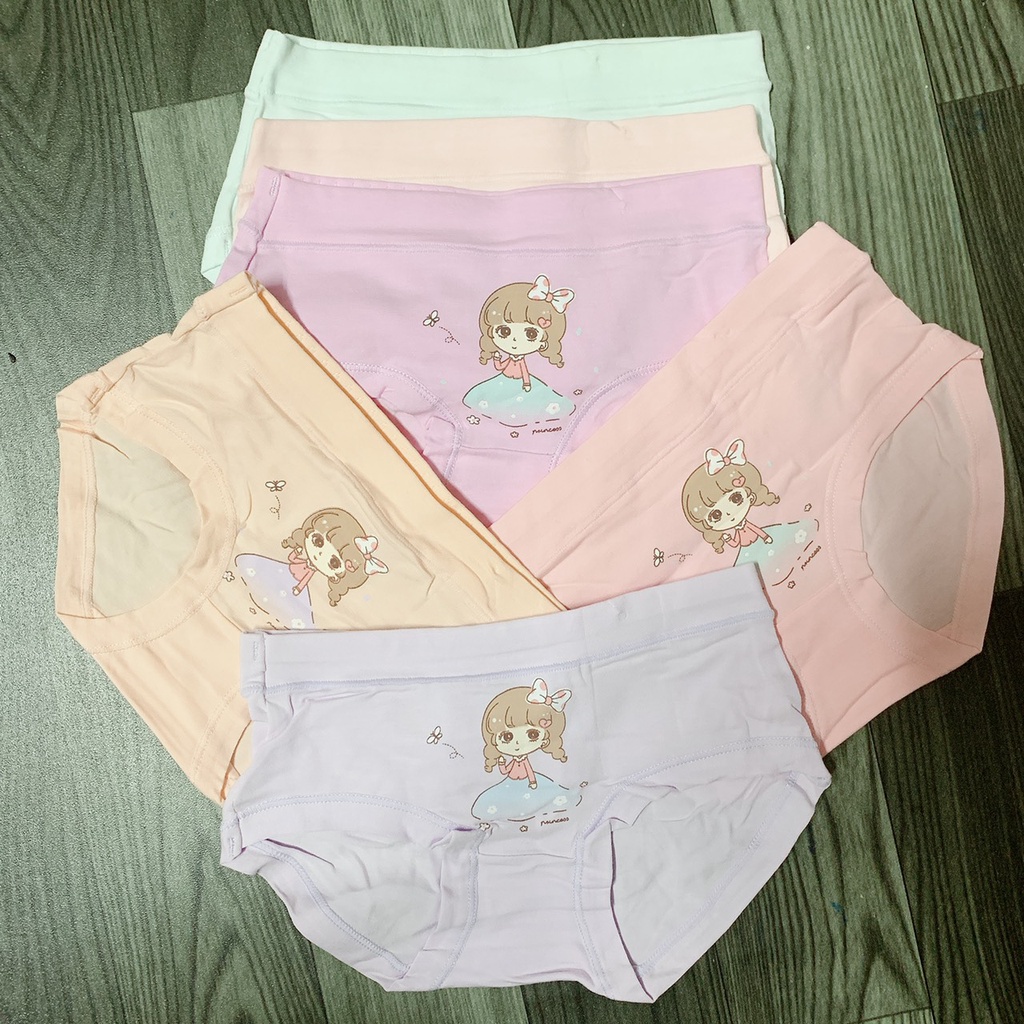 Combo 4 Quần chíp tam giác cho bé gái, Quần chíp bé gái cao cấp