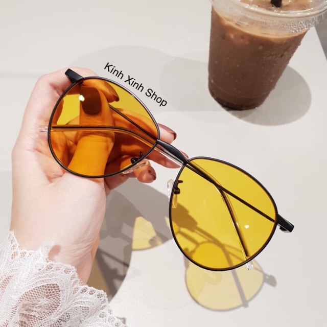 Kính râm, Kính màu vàng Mắt tròn màu đi Ngày và Đêm