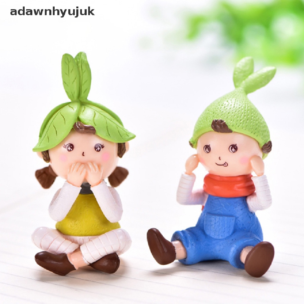 Mô hình cô gái dễ thương dùng trang trí tiểu cảnh sân vườn