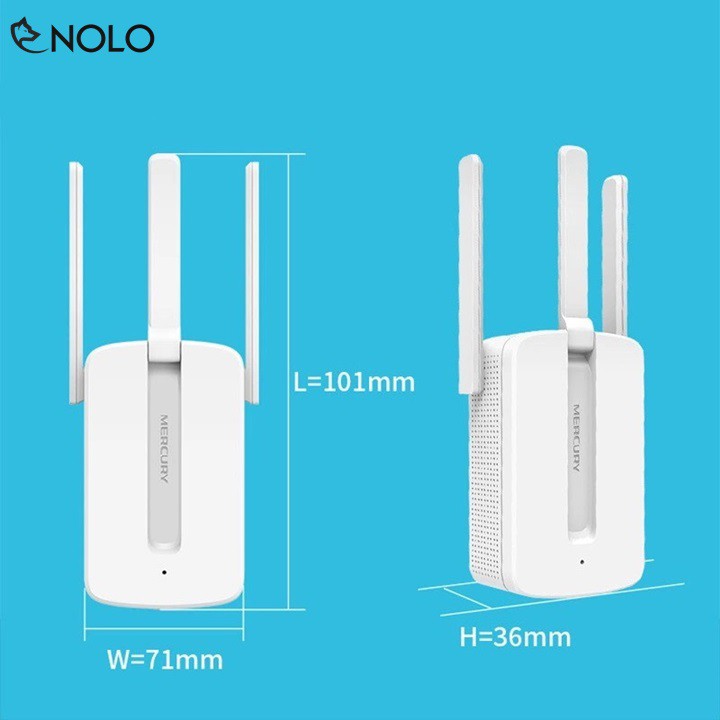 Kích Sóng Mở Rộng Phạm Vi Sử Dụng Wifi 3 Anten Mercury 300Mps Model MW310RE