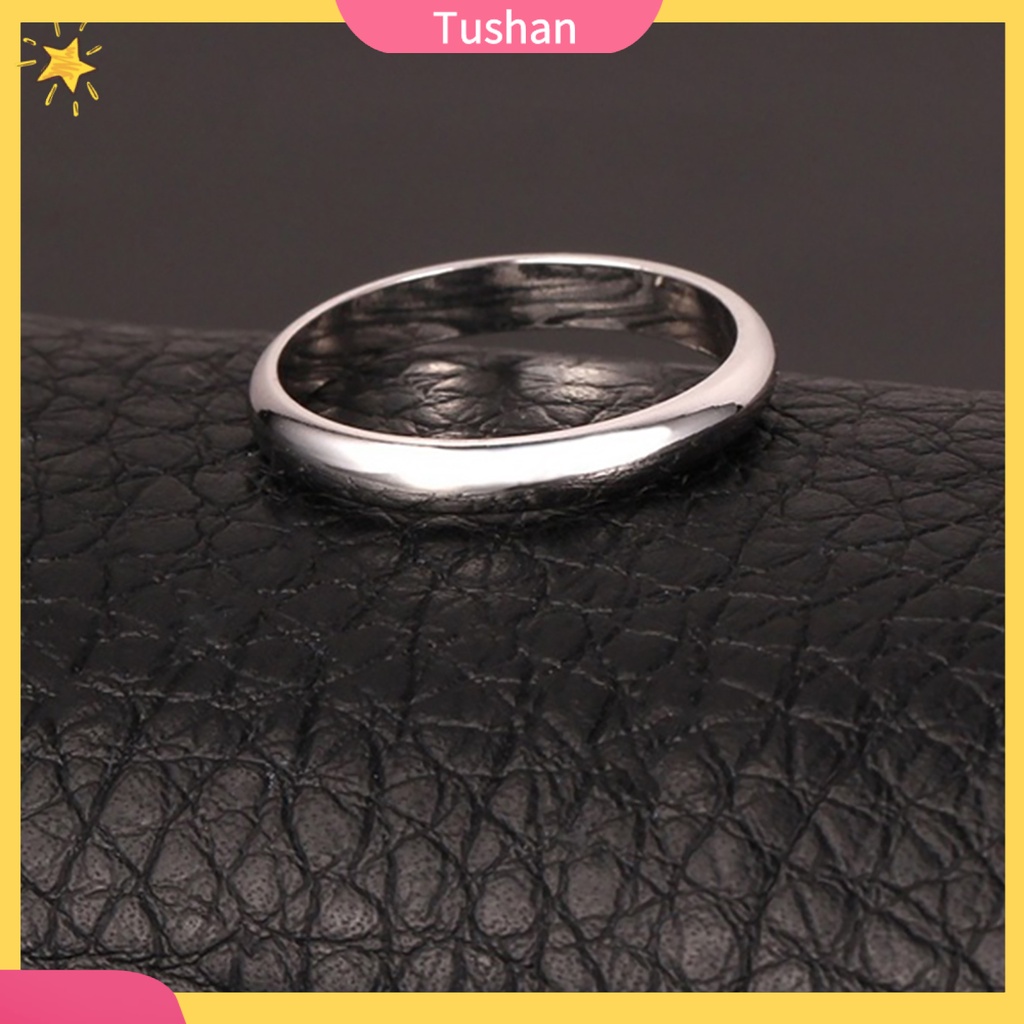 Nhẫn titan đơn giản tinh tế đẹp mắt cho cặp đôi