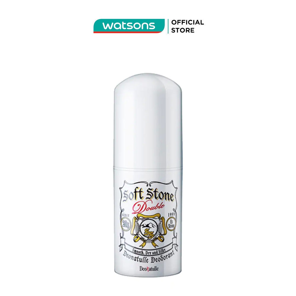 Lăn Khử Mùi Đá Khoáng Deonatulle Dạng Sáp Cho Mọi Loại Da Soft Stone Double 20g