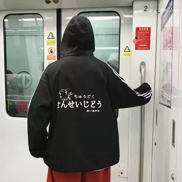 Áo khoác dù có mũ , áo khoác dù họa tiết mèo - | BigBuy360 - bigbuy360.vn