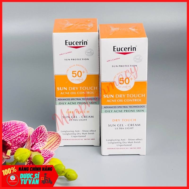 Kem Chống Nắng Cho Da Nhờn &amp; Mụn EUCERIN Sun Gel-Cream Dry Touch Oil Control SPF50+ 50ml-Minpharmacy