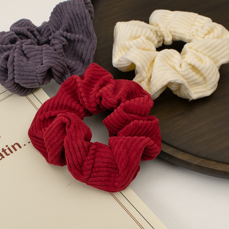 (0687) Scrunchies Chun Buộc Tóc Vải Thun Gân Co Dãn Vintage
