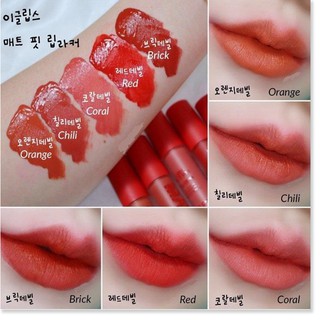 [Mã giảm giá mỹ phẩm chính hãng] Son Kem Lì Eglips Matte Fit Tint Lacquer