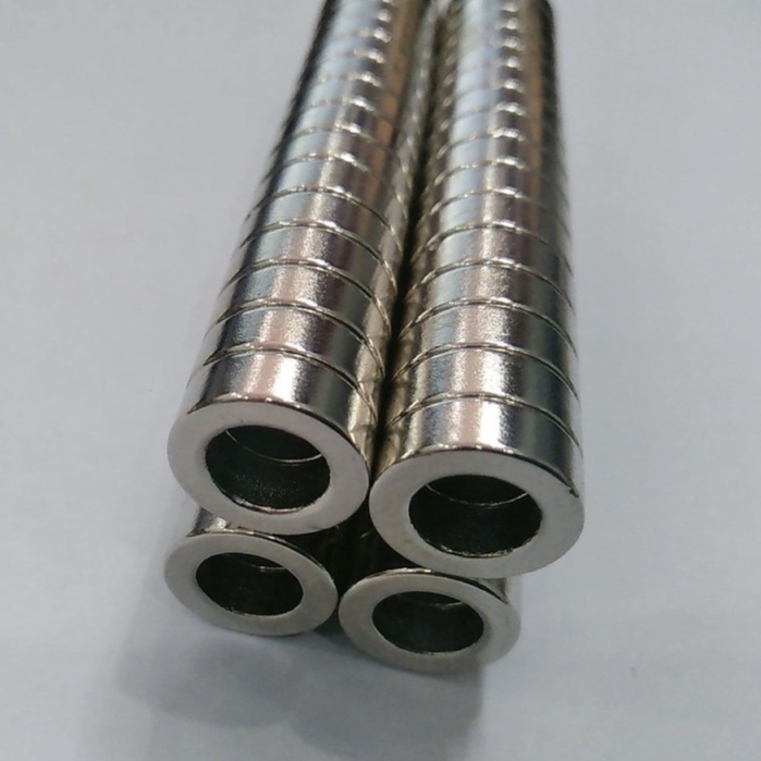Nam châm hình nhẫn kích thước 15x5 lỗ 9mm GAOMS, siêu cường
