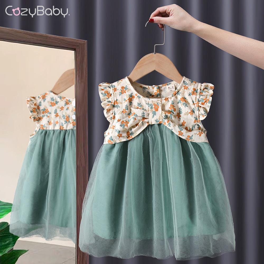 Đầm Công Chúa Chất Liệu Chiffon Họa Tiết Hoa Thời Trang Mùa Hè Cho Bé Gái