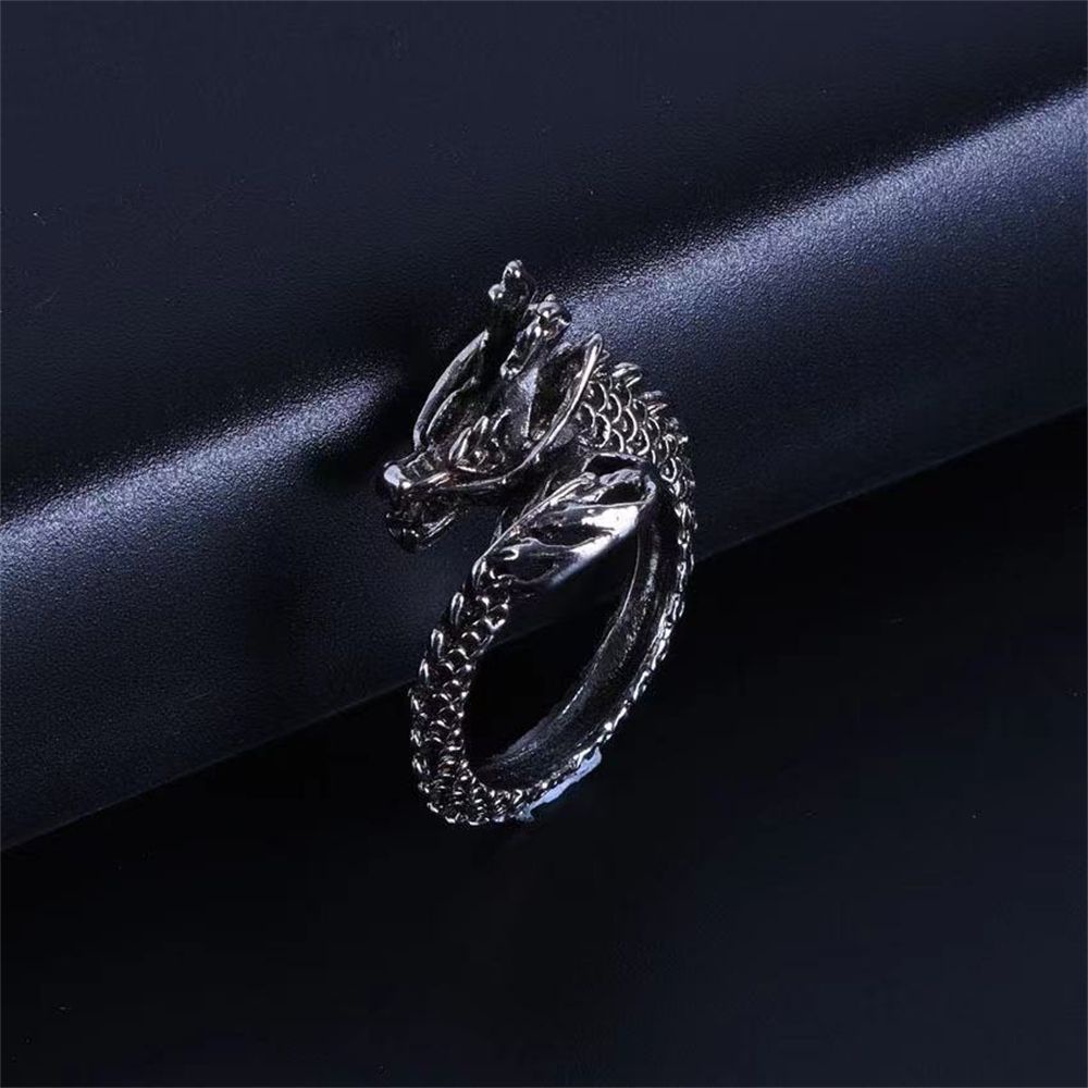 Nhẫn Họa Tiết Rồng Phong Cách Steampunk Cá Tính Cho Nam Và Nữ