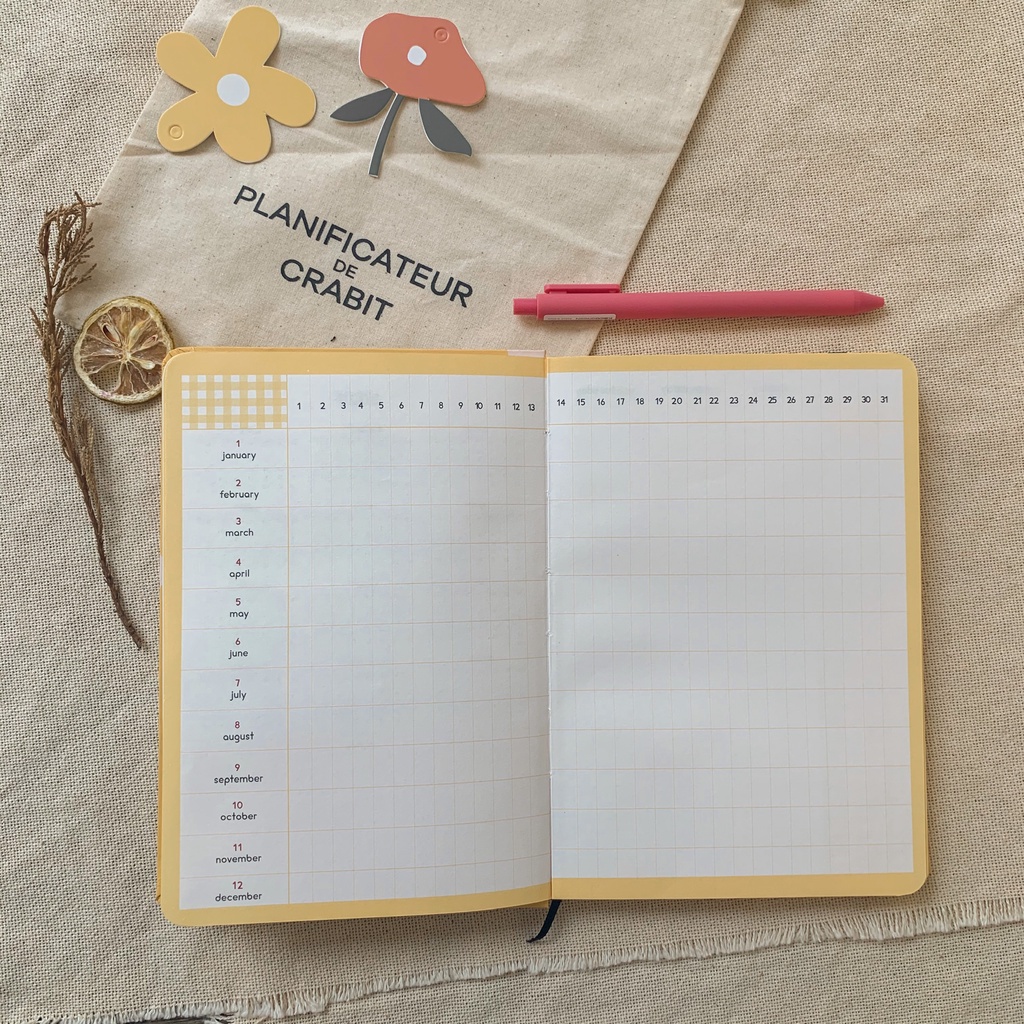 Sổ lịch Planner 2022, Crabit Planner 12 tháng, Special Edition