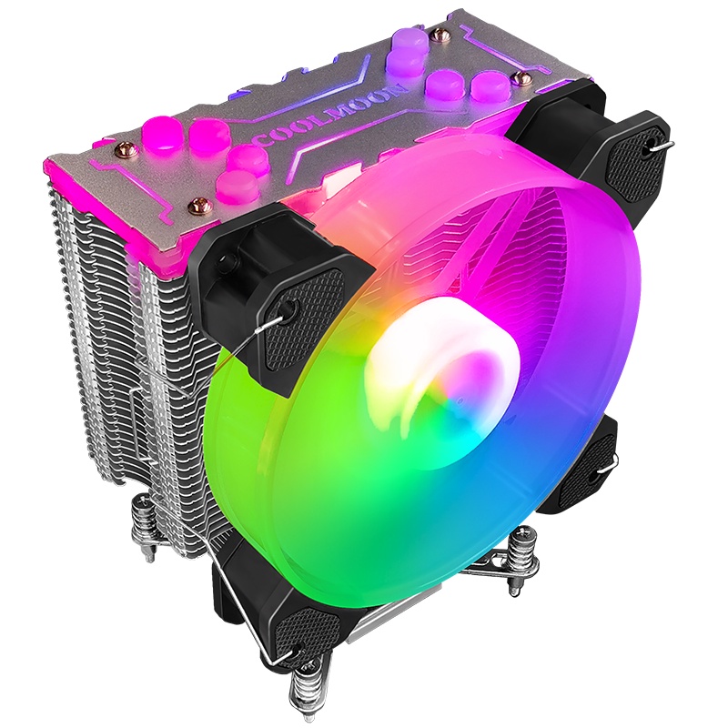 Tản nhiệt khí CPU, Quạt tản nhiệt CPU Coolmoon X400 Led RGB