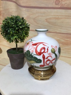 Bình hút lộc mini gốm sứ Bát Tràng