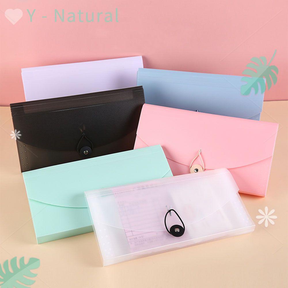 YNATURAL 13 Pockets Plastic Expanding File Folder Business Document Organizer