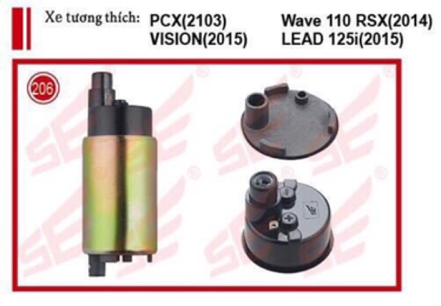 (Giảm sốc 5%) Mô tơ bơm xăng Wave 110 RSX, Vision 2015. - 206