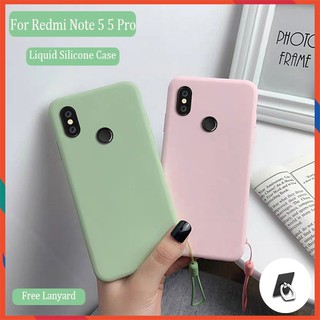 Ốp điện thoại silicon trơn màu cho Xiaomi Redmi Note 5 5 Pro