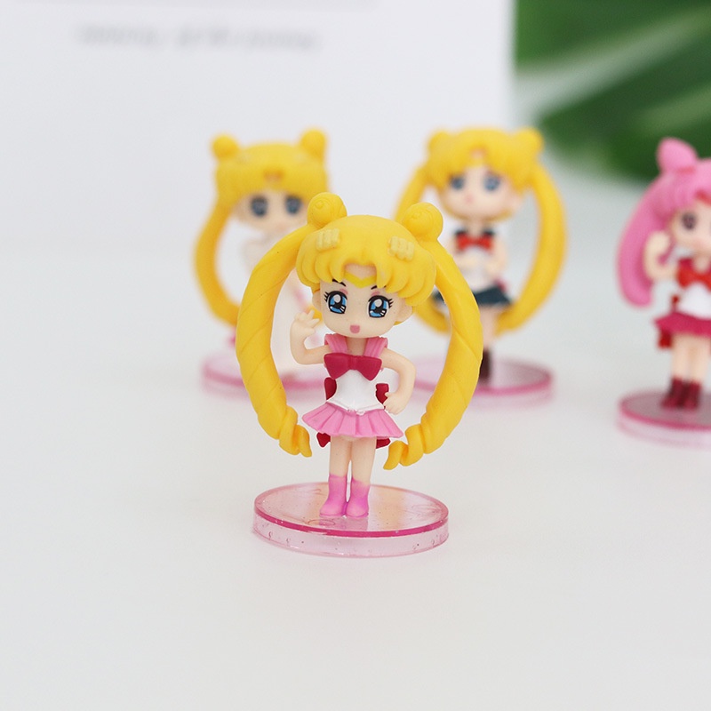 Mô hình Thủy Thủ Mặt Trăng Chibi - Sailor Moon Trang Trí Bánh Kem
