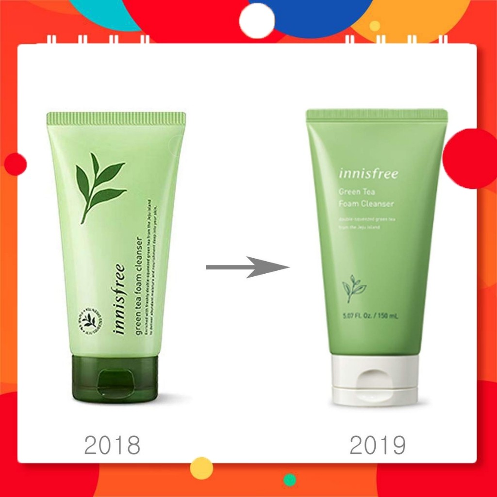 Sữa rửa mặt Innisfree trà xanh (Green tea cleansing foam) 150ml, dành cho da dầu,da mụn,làm sạch sâu,dưỡng ẩm (Hàn Quốc)