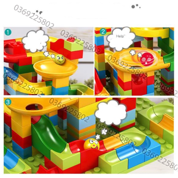 Lego cầu trượt bi 168 chi tiết