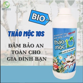 Thảo mộc 10s đậm đặc 1L - Xịt Côn Trùng Muỗi Kiến Gián