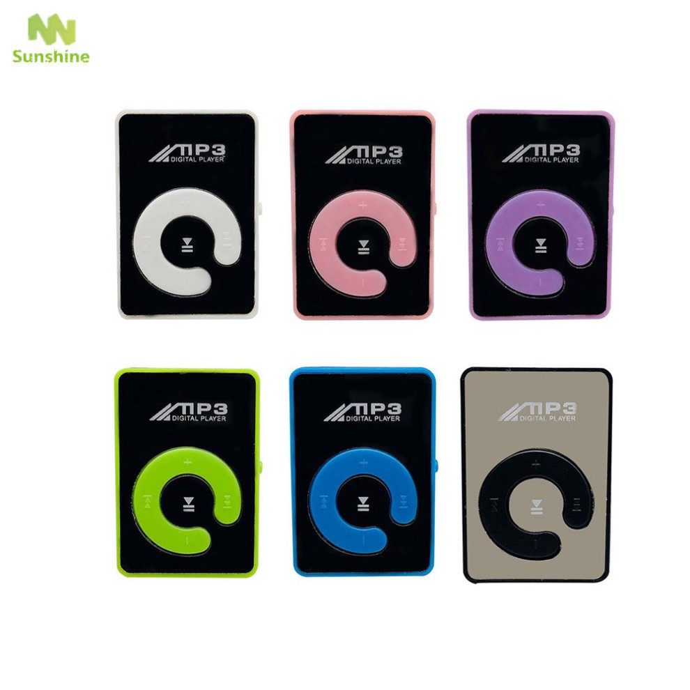 Máy nghe nhạc MP3 USB mini có kẹp di động hỗ trợ thẻ TF hợp thời trang cho chơi thể thao