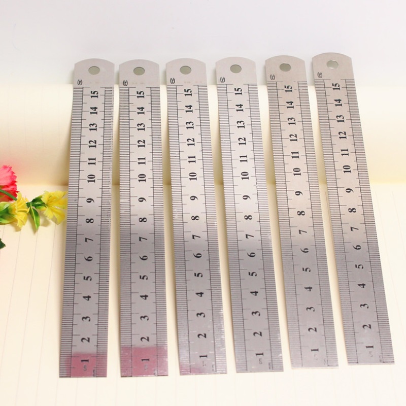 Thước đo 15cm bằng thép không gỉ tinh tế tiện dụng