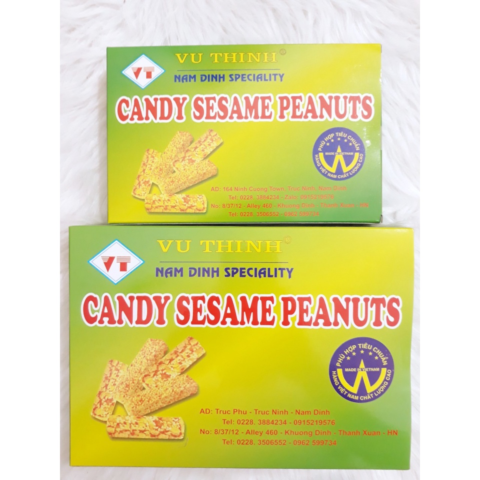 Kẹo Vừng Lạc Vũ Thịnh Trực Phú Đặc Sản Nam Định Túi 220g - Hộp 500g
