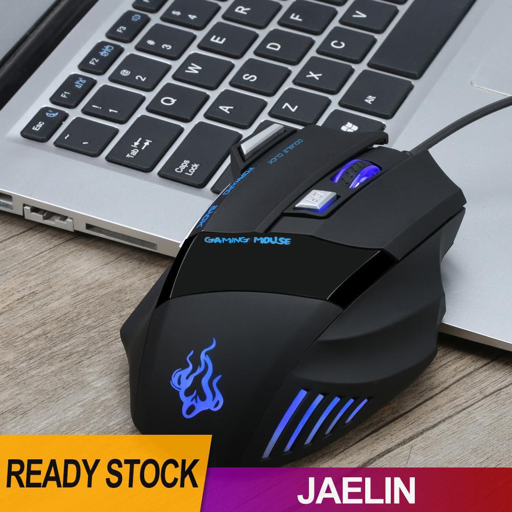 Chuột Dây Đèn Led 5500dpi A908 7 Nút Bấm Dùng Để Chơi Game